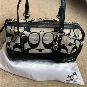 Coach canvas Barrel Bag